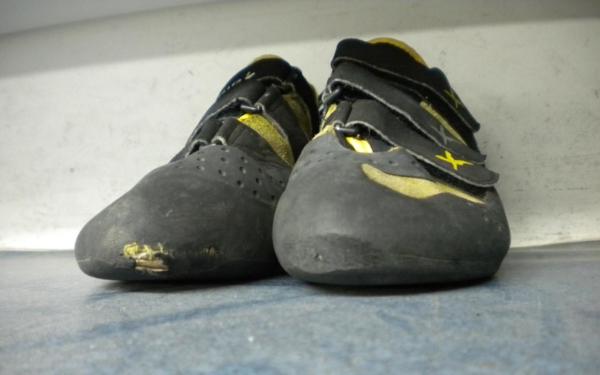 Chaussons modérement usés